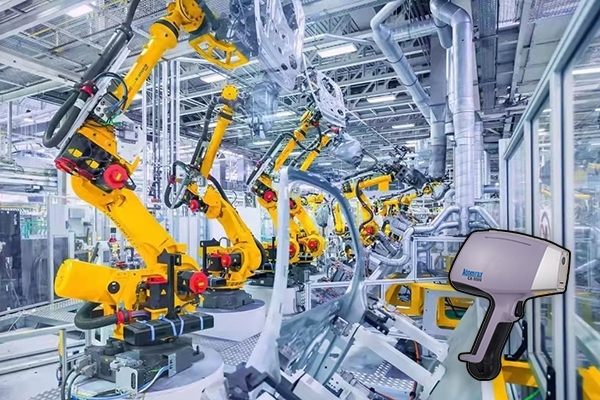 机械生产线的手持式光谱仪全检测